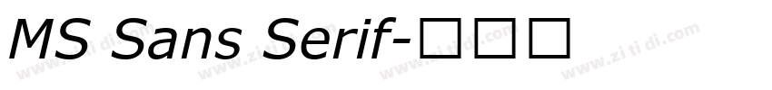 MS Sans Serif字体转换